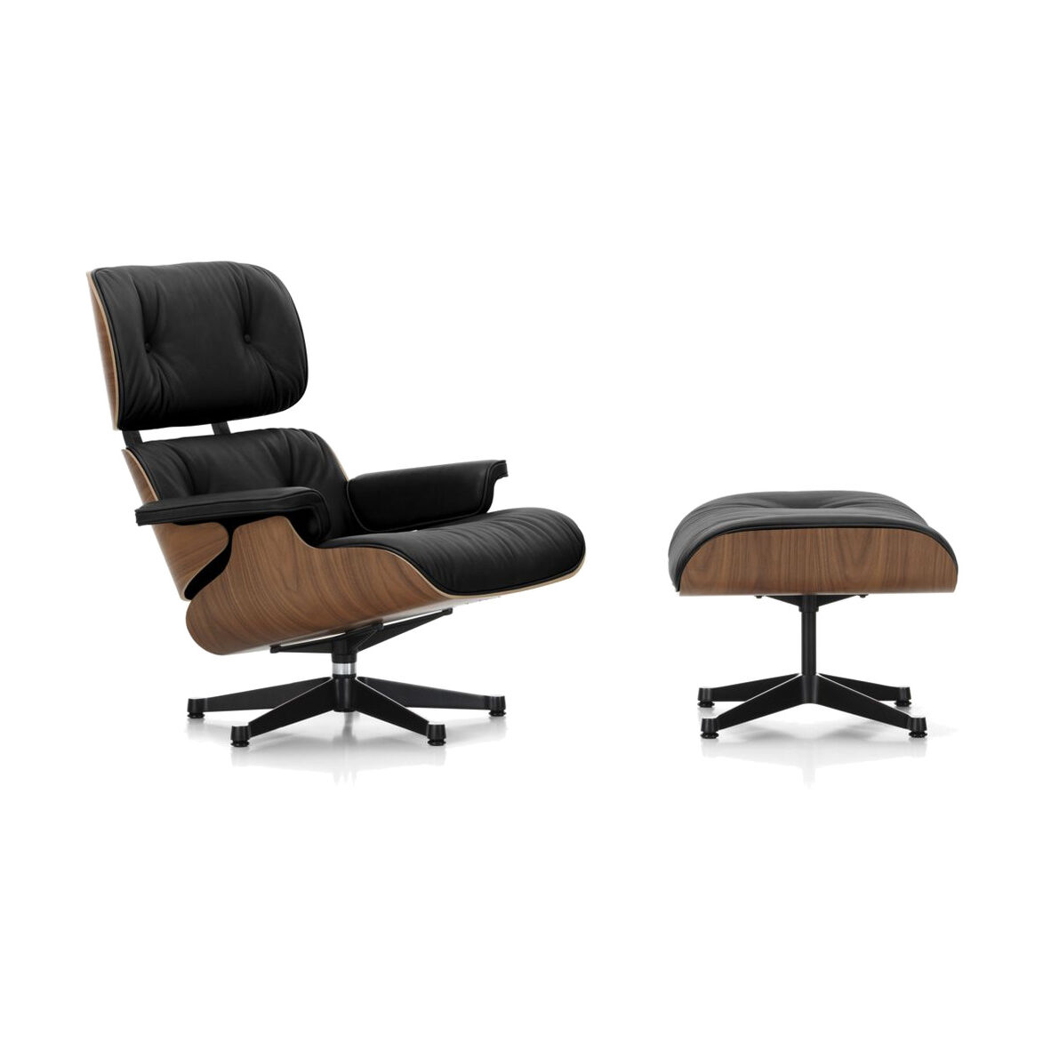 Vitra EAMES LOUNGE -nojatuoli & rahi