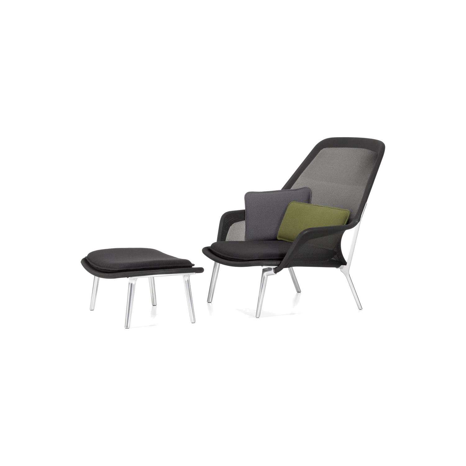 Vitra SLOW CHAIR & OTTOMAN