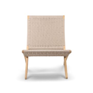 Carl Hansen & Søn MG501 CUBA OUTDOOR -nojatuoli, beige (sesame) punos/tiikki
