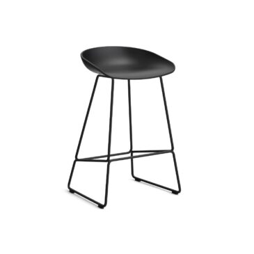 HAY AAS38-baarituoli, musta muovi/musta metalli