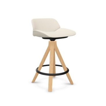 Andreu World NUEZ barstool, front upholstered BQ2780