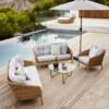 Cane-line SUNSHADE, tilt-mechanism, wood look/taupe - Image 3