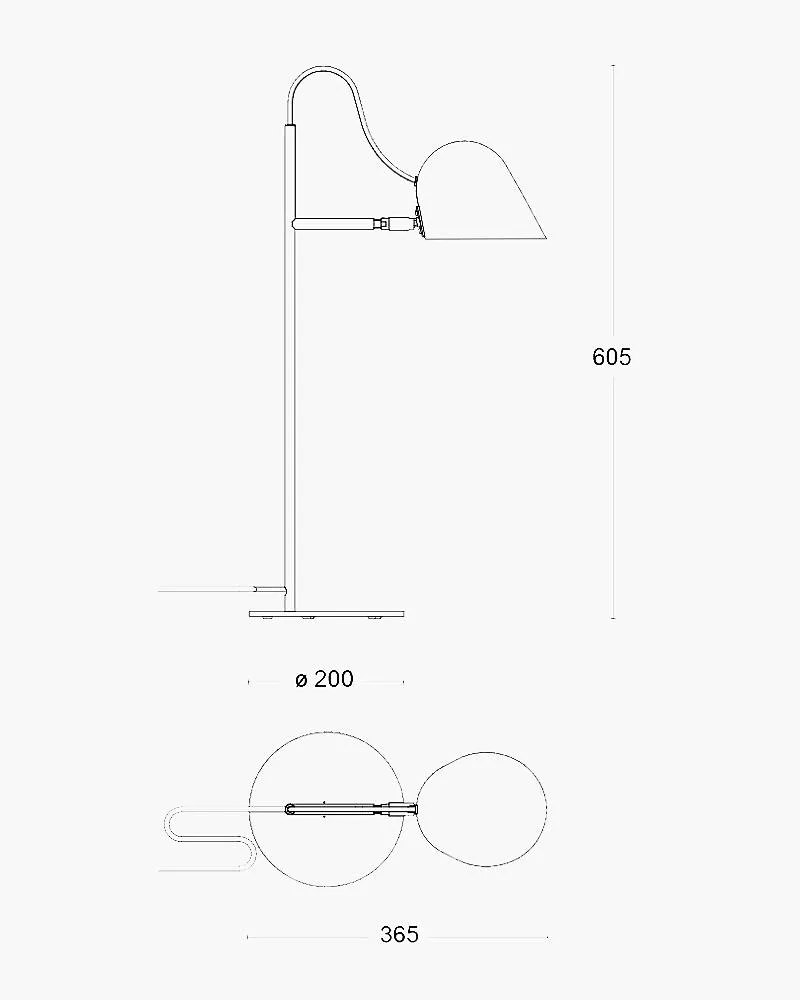 Örsjö STRECK -pöytävalaisin, valkoinen - Image 2