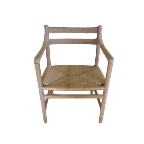 Carl Hansen CH46-tuoli (2kpl jäljellä), valkoöljytty tammi/luonnonvärinen paperinaru, outlet