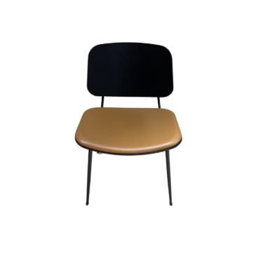 Fredericia SØBORG 3061 -tuoli, musta/ruskea nahka, outlet