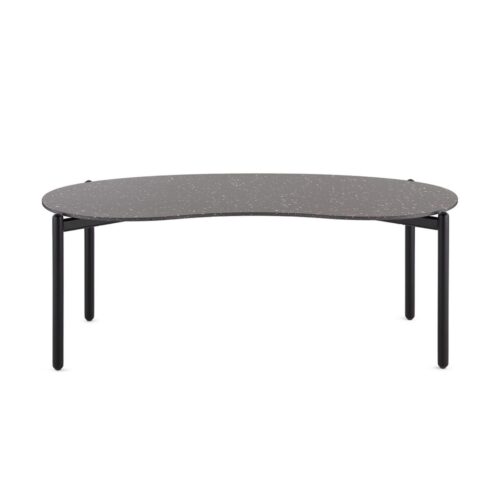Kartell UNDIQUE-sohvapöytä, musta teräs/musta Terrazzo, outlet