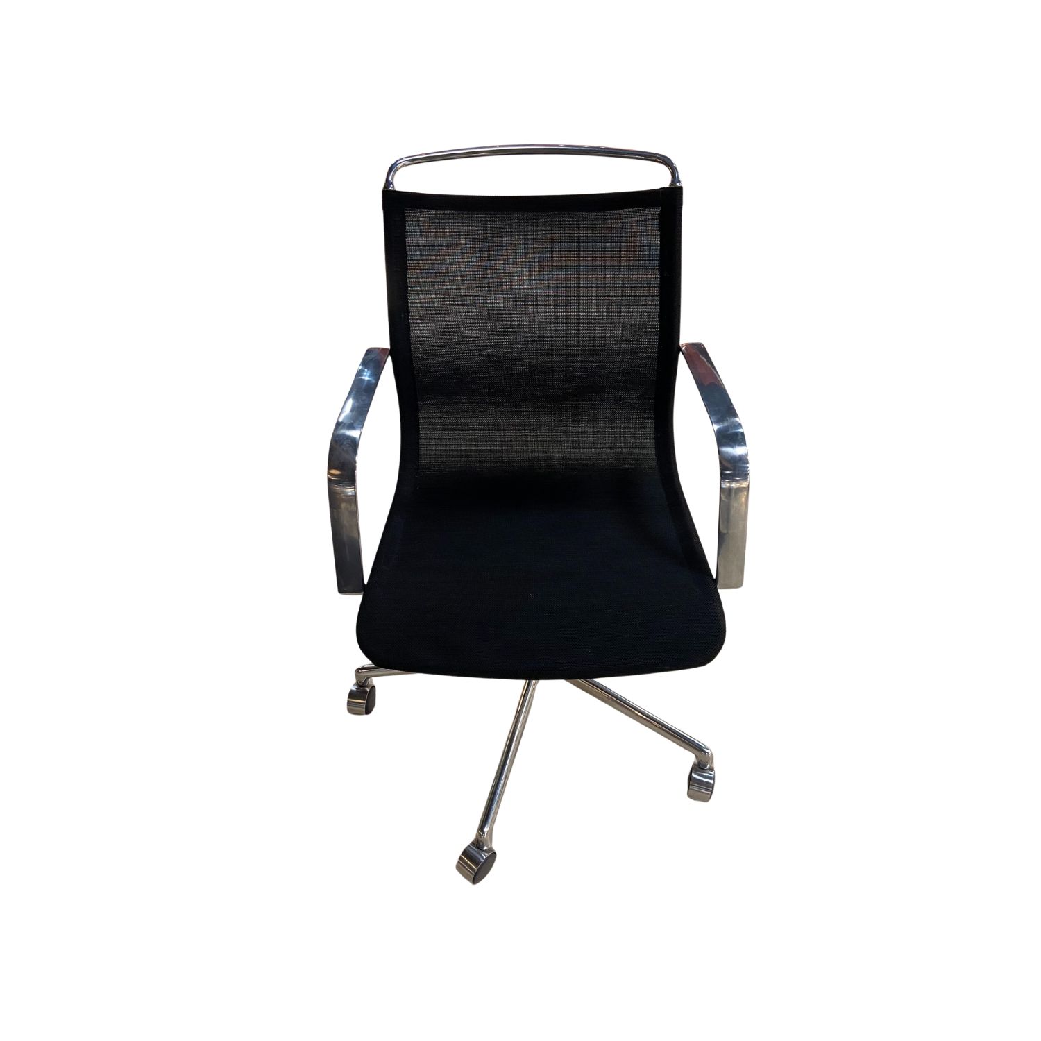 Lammhults ATLAS AIR -työtuoli, kiillotettu alumiini/musta mesh, outlet