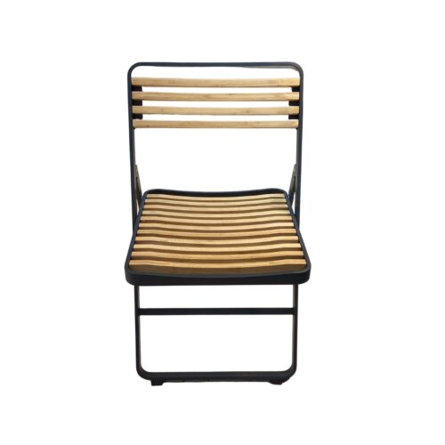 Mindo 121-ulkotuoli (2kpl jäljellä), tummanharmaa alumiini/bambu, outlet