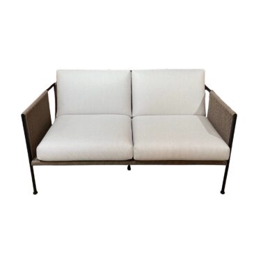 Röshults GARDEN ANTIBES -2-istuttava ulkosohva, hiekka/luonnonvalkoinen, outlet