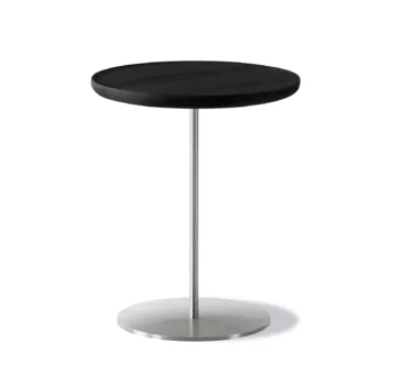 Fredericia PAL -side table Ø 37,5 cm, black oak / stainless steel
