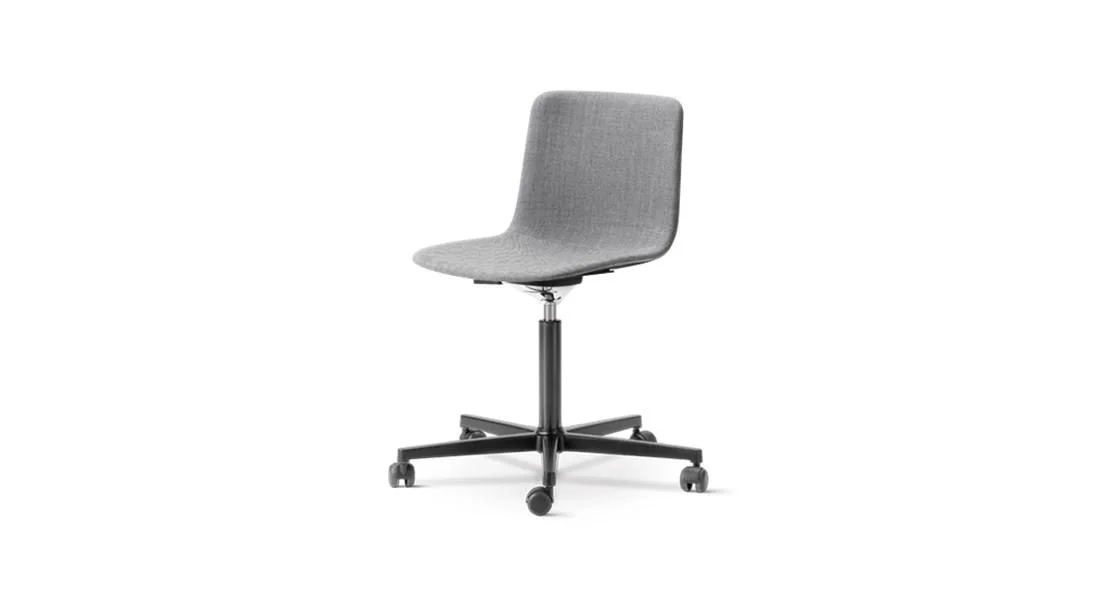 Fredericia PATO office chair, grey/black, fully upholstered - Image 2