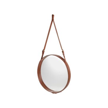 GUBI ADNET-peili Ø70cm, ruskea (tan) nahka
