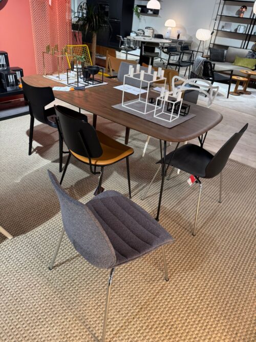 Kartell VISCOUNT OF WOOD -ruokapöytä 190x90cm, pähkinä/musta, outlet - Image 4