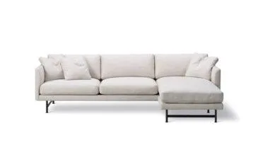 Fredericia CALMO sofa, 3 seater chaise 80, sand