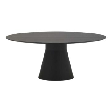 Andreu World REVERSE CONFERENCE table, Ø160 cm, black ME14002