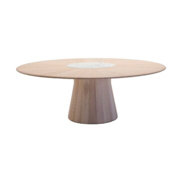 Andreu World REVERSE WOOD -table, Ø200 cm, ash/marble ME15502