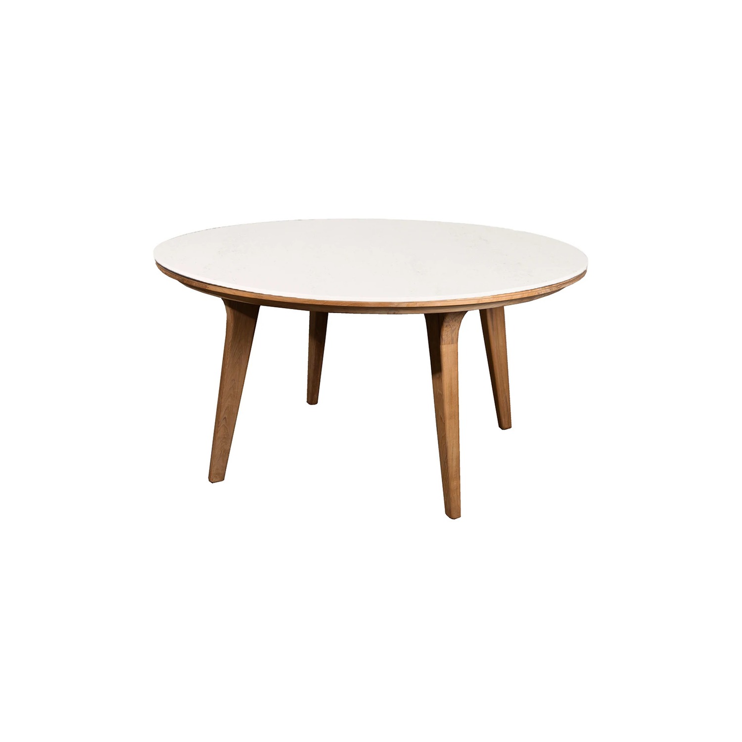 Cane-line ASPECT -dining table Ø 144 cm, beige / teak