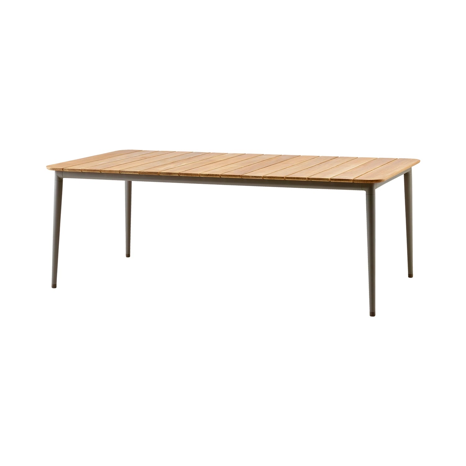 Cane-line CORE -dining table 210x90 cm, taupe / teak