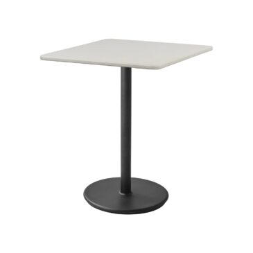 Cane-line GO café table, 75x75 cm, dark grey / white