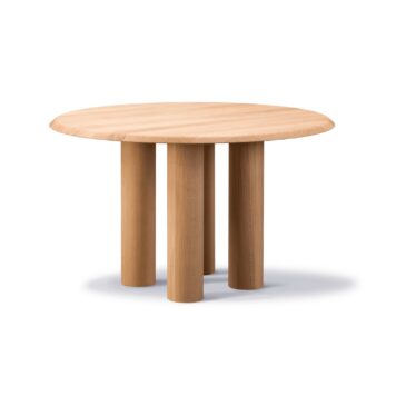 Fredericia ISLETS -dining table, Ø 120 cm, light oiled oak