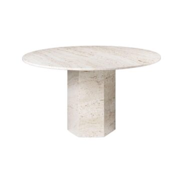 GUBI EPIC dining table Ø130 cm, white