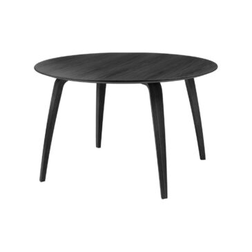 GUBI dining table, Ø120 cm, black