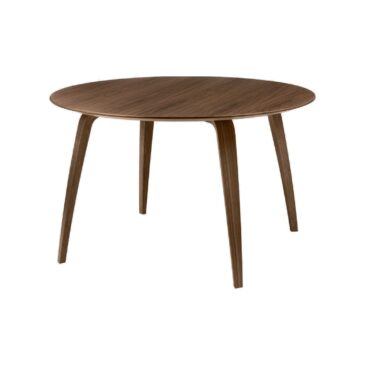 GUBI dining table, Ø120 cm, walnut
