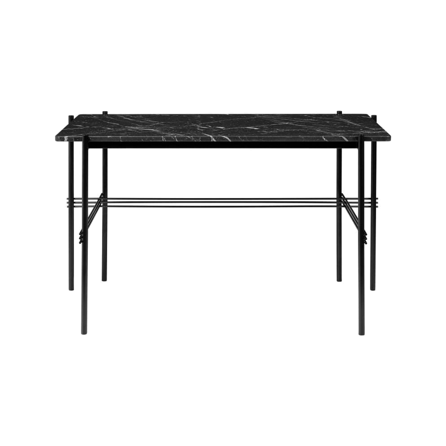 GUBI TS DESK, black marble / black base