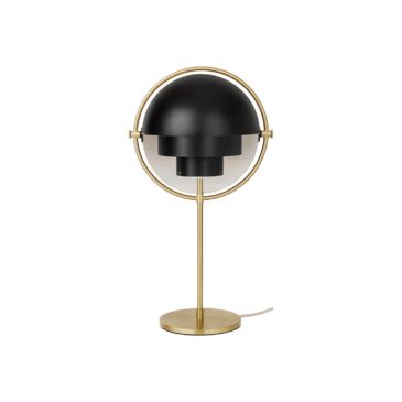 GUBI MULTI-LITE table lamp, black/brass
