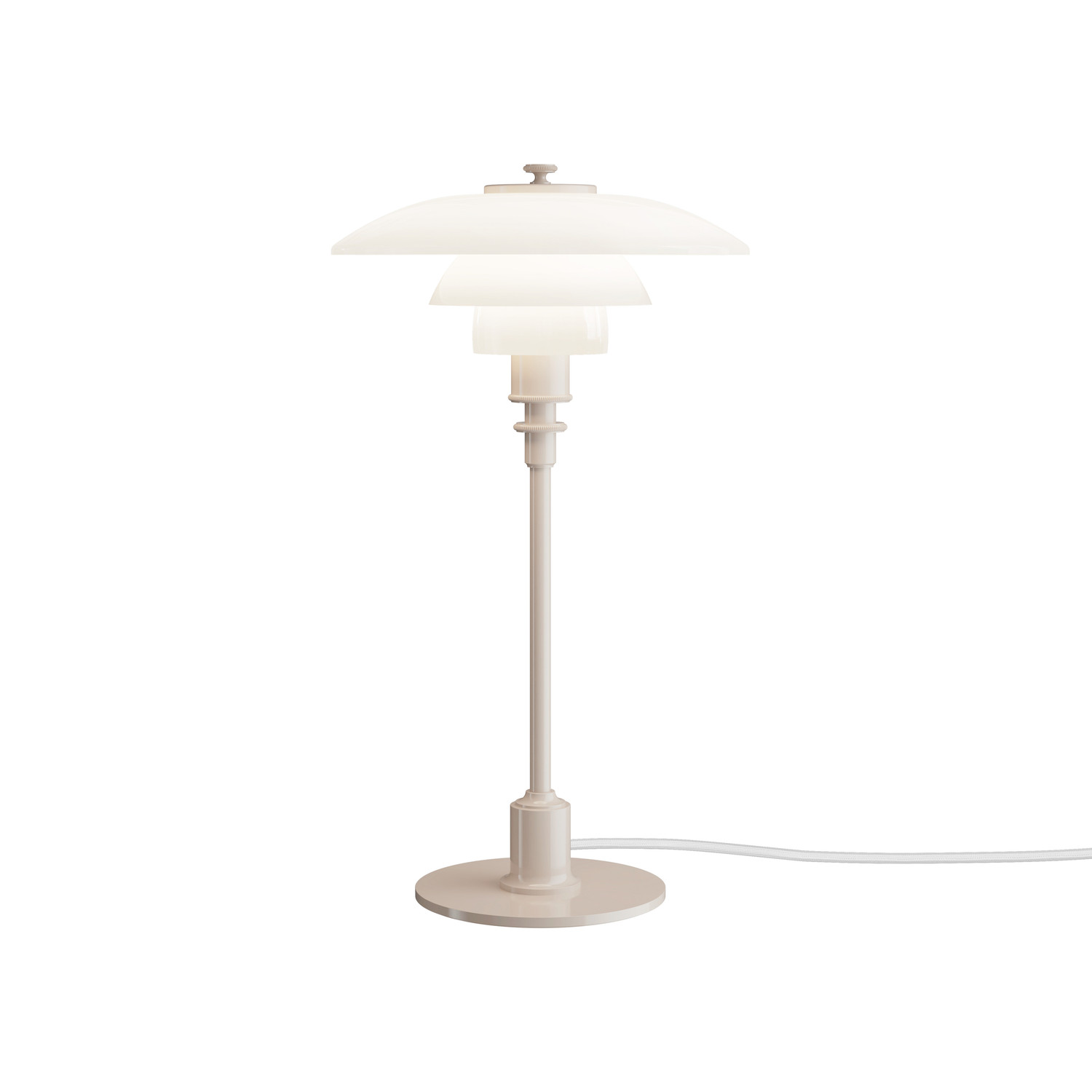 Louis Poulsen PH 2/1 table lamp, painted aluminium