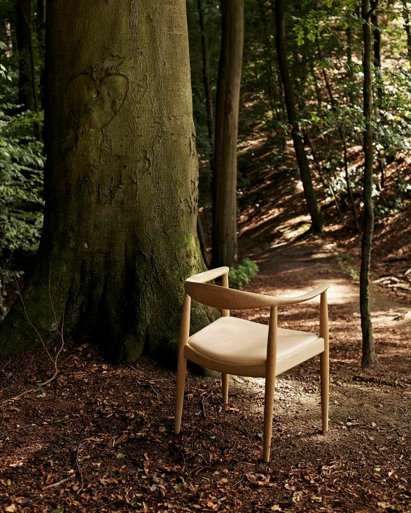 PP Møbler PP503 -tuoli, öljytty tammi/vaalea luonnonnahka - Image 4