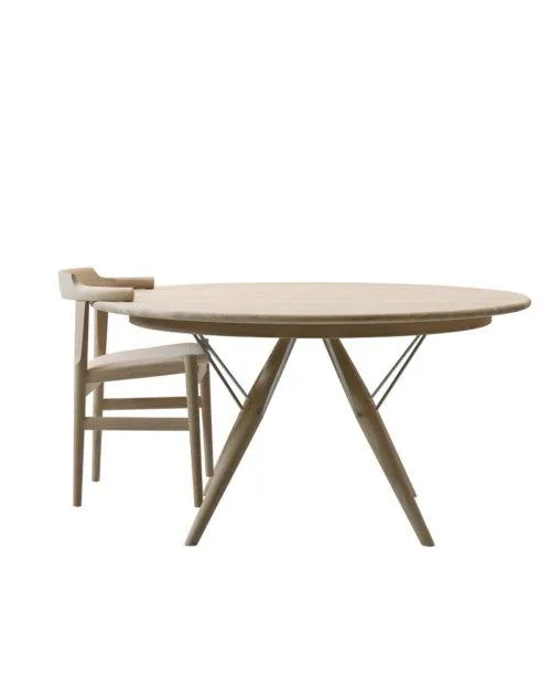 PP Møbler PP75 -pöytä, Ø140 cm, saippuoitu tammi - Image 4