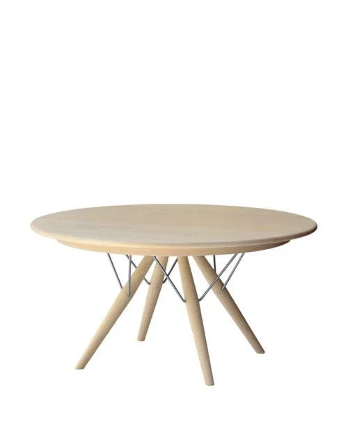 PP Møbler PP75 -pöytä, Ø140 cm, saippuoitu tammi