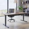 Dencon DELTA electric table 160x80 cm, white - Image 4