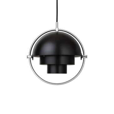GUBI MULTI-LITE pendant small, black/chrome