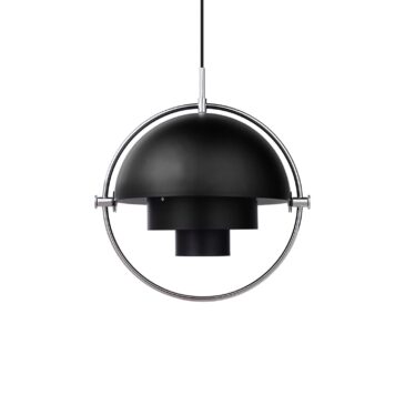 GUBI MULTI-LITE pendant, black/chrome