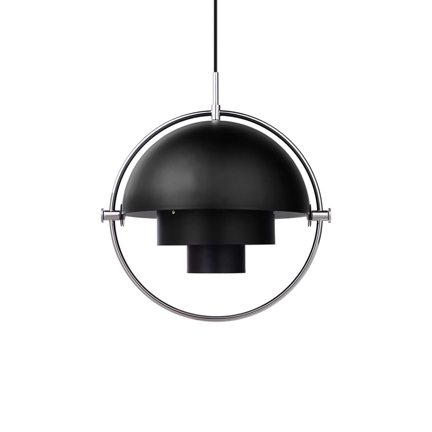 GUBI MULTI-LITE -riippuvalaisin, musta/kromi