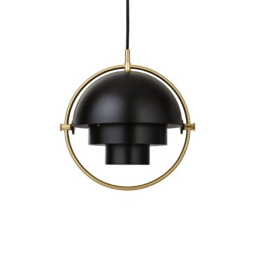 GUBI MULTI-LITE pendant small, black/brass