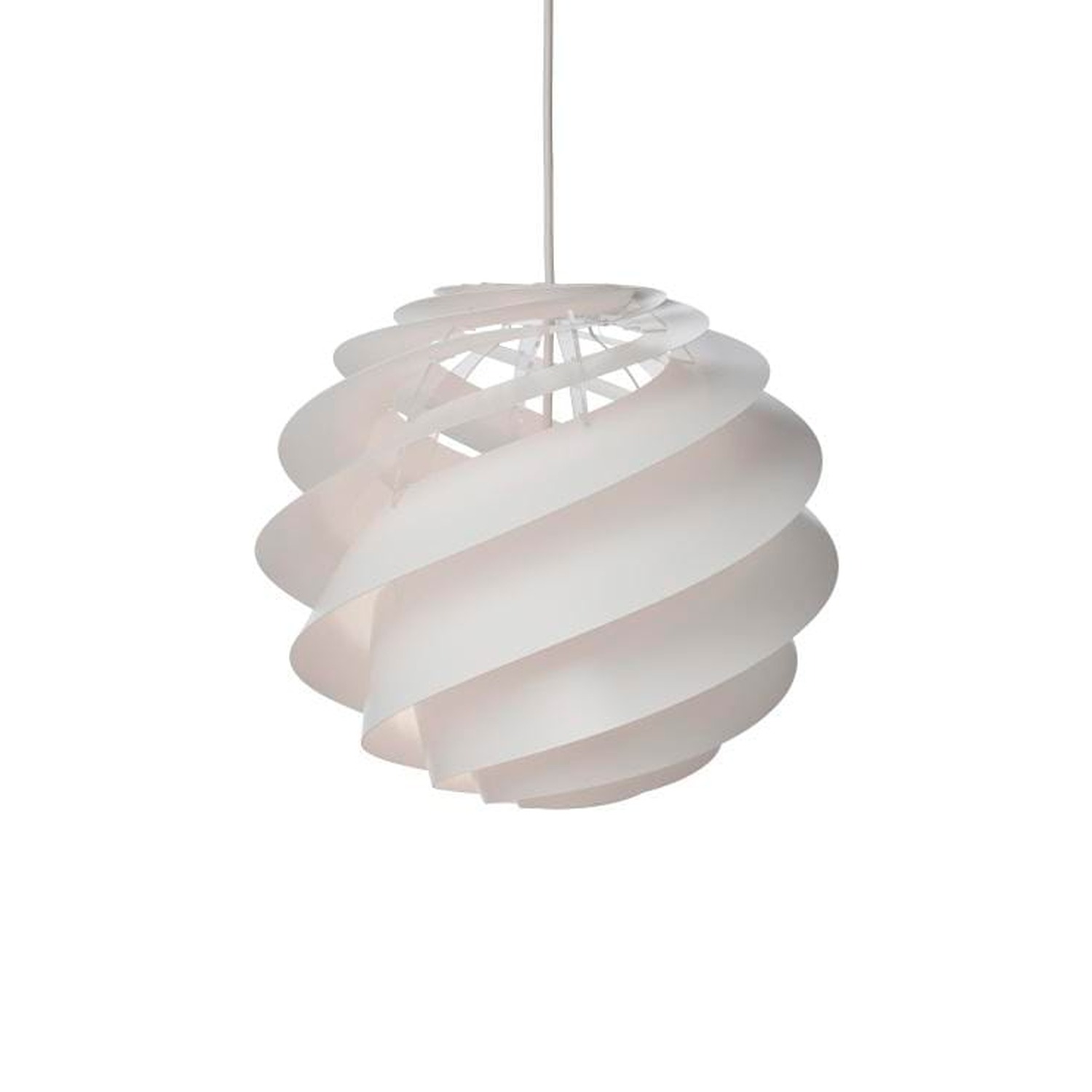Le Klint SWIRL 3 S -riippuvalaisin, valkoinen