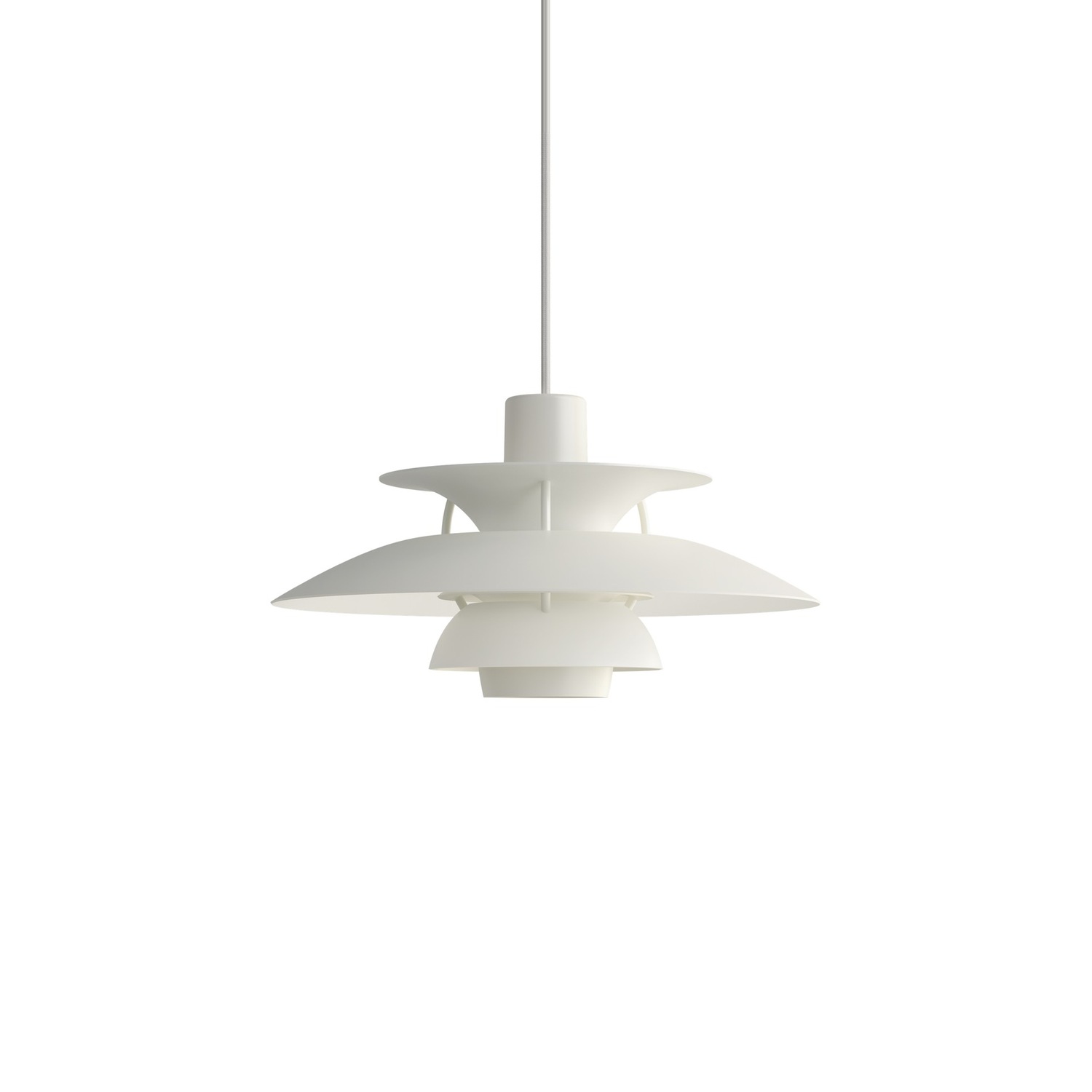 Louis Poulsen PH 5 300 -riippuvalaisin, monochrome valkoinen – Designsuosikki