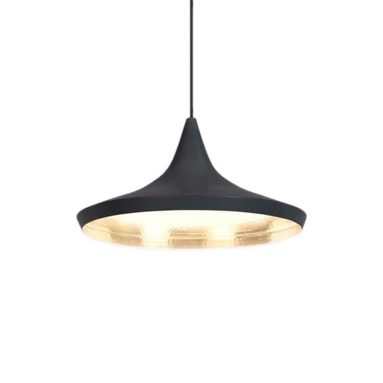 Tom Dixon BEAT WIDE -riippuvalaisin, musta metalli/messinki – Designsuosikki