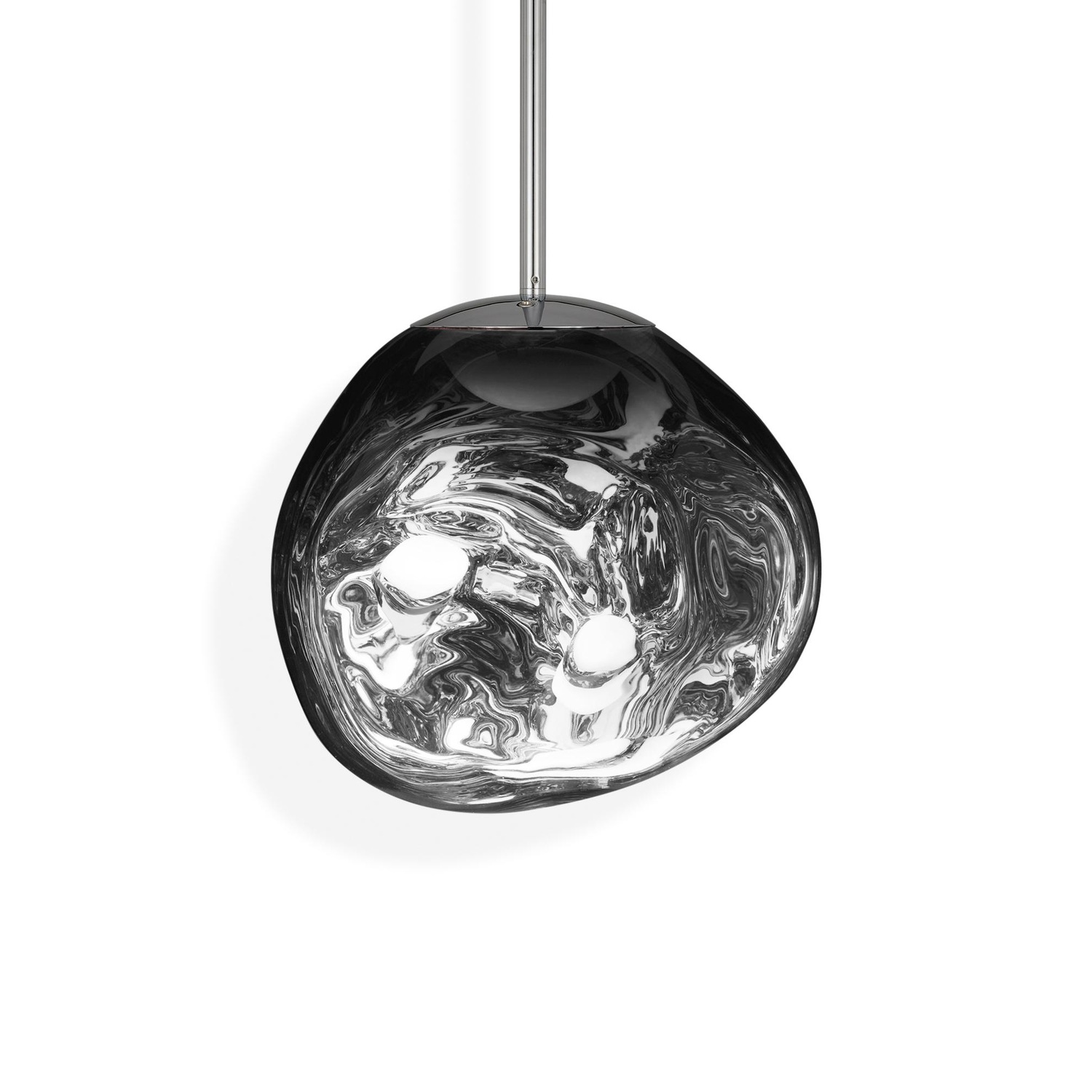 Tom Dixon MELT MINI -riippuvalaisin, hopeinen polykarbonaatti – Designsuosikki
