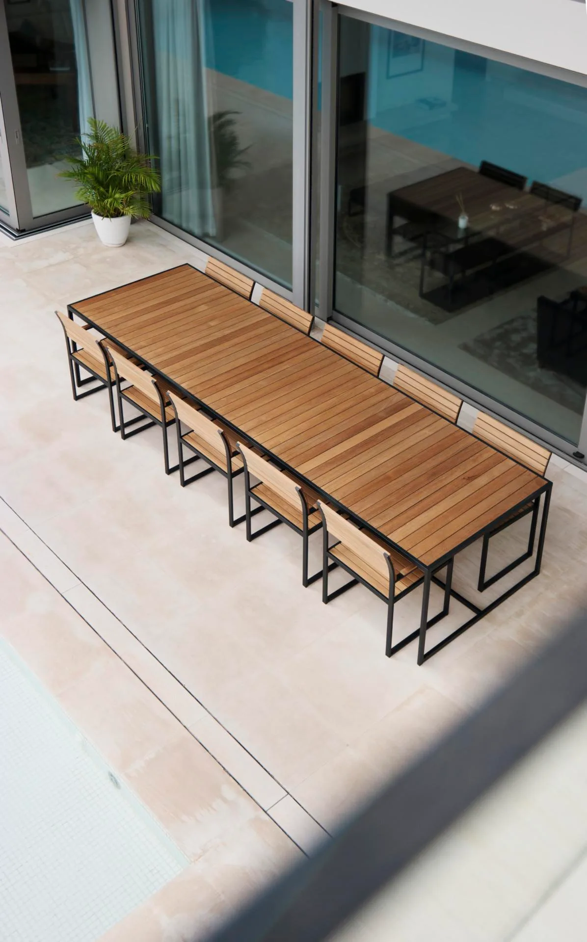 Röshults GARDEN BISTRO 6 -dining table 201,4 x 90 cm - Image 5