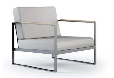 Röshults GARDEN EASY -nojatuoli, harmaa