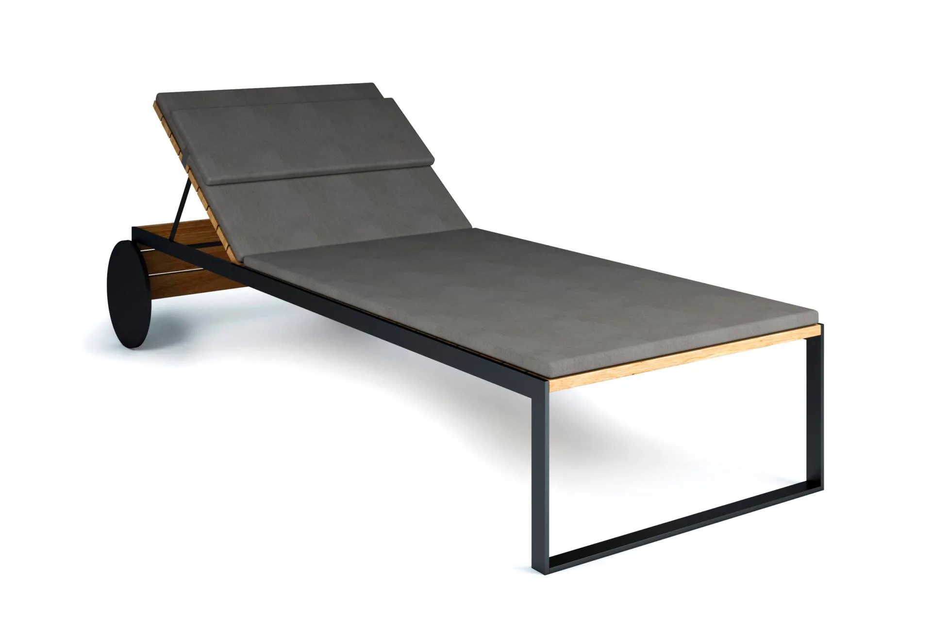 Röshults GARDEN -lounger's cushion, dark taupe