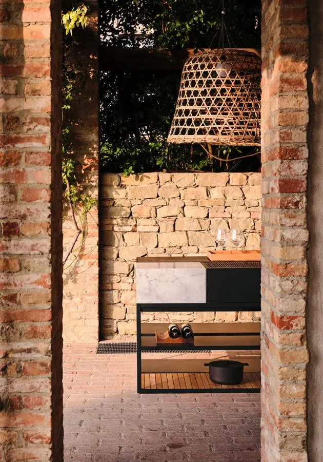 Röshults OPEN KITCHEN -charcoal grill module, anthracite - Image 5