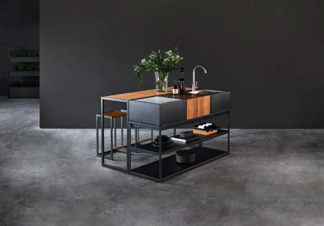 Röshults OPEN KITCHEN -charcoal grill module, anthracite - Image 3