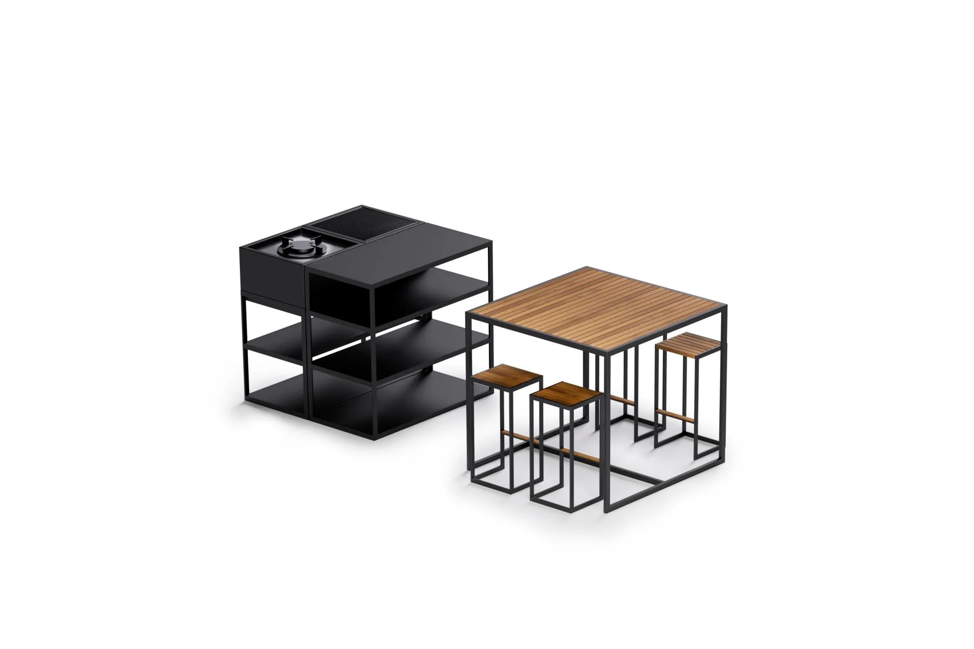 Röshults OPEN KITCHEN -sideboard 100 cm, anthracite - Image 4