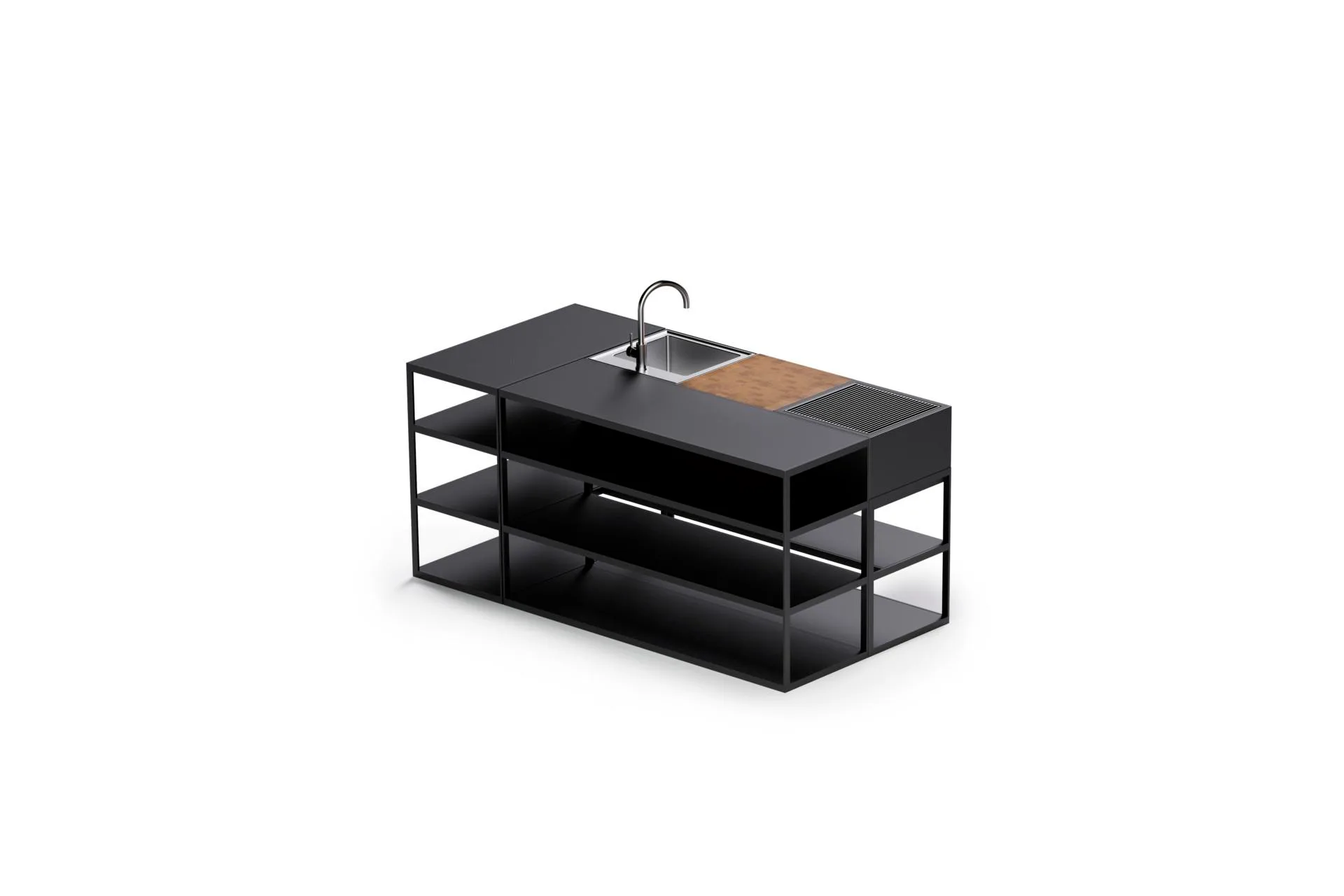 Röshults OPEN KITCHEN -sideboard 100 cm, anthracite - Image 3