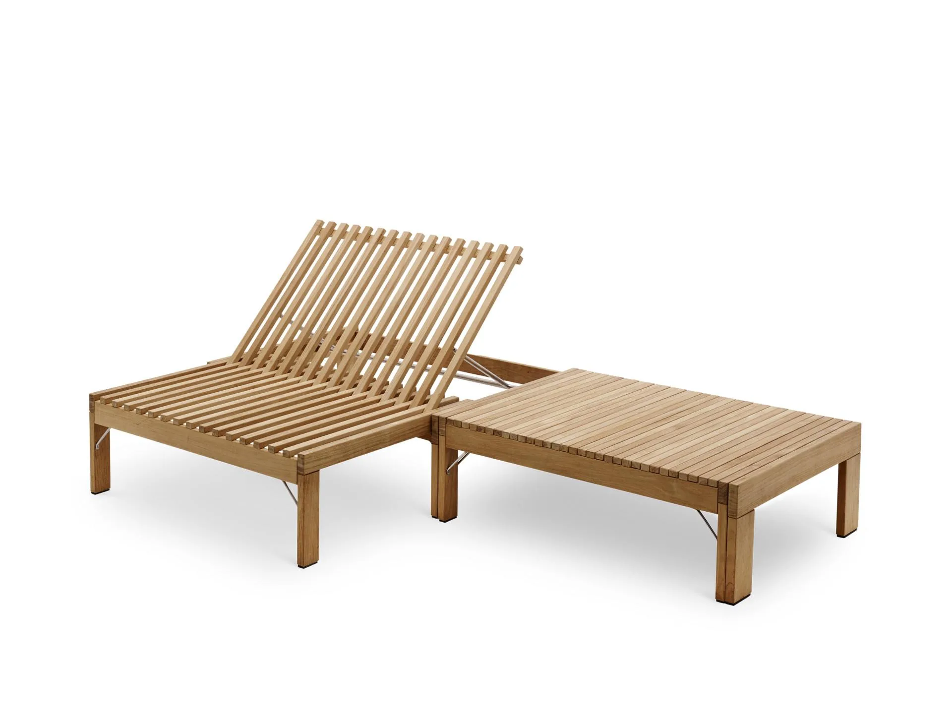 Fritz Hansen RIVIERA LOUNGE -sunbed with cushion, ash - Image 2